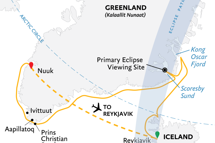 Iceland to Greenland: Total Solar Eclipse, 17 Days