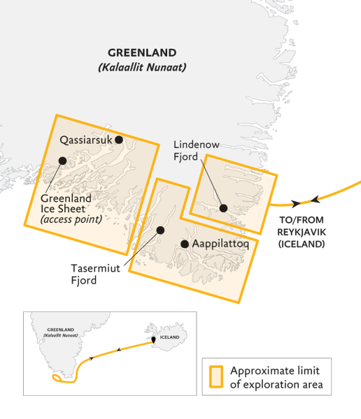 South Greenland Adventure map 2026
